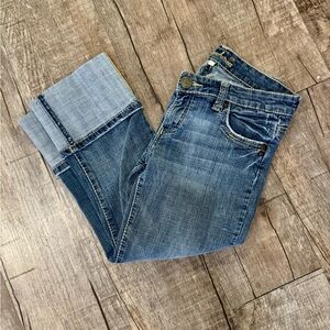 Blue y2k lowrise capris from BU